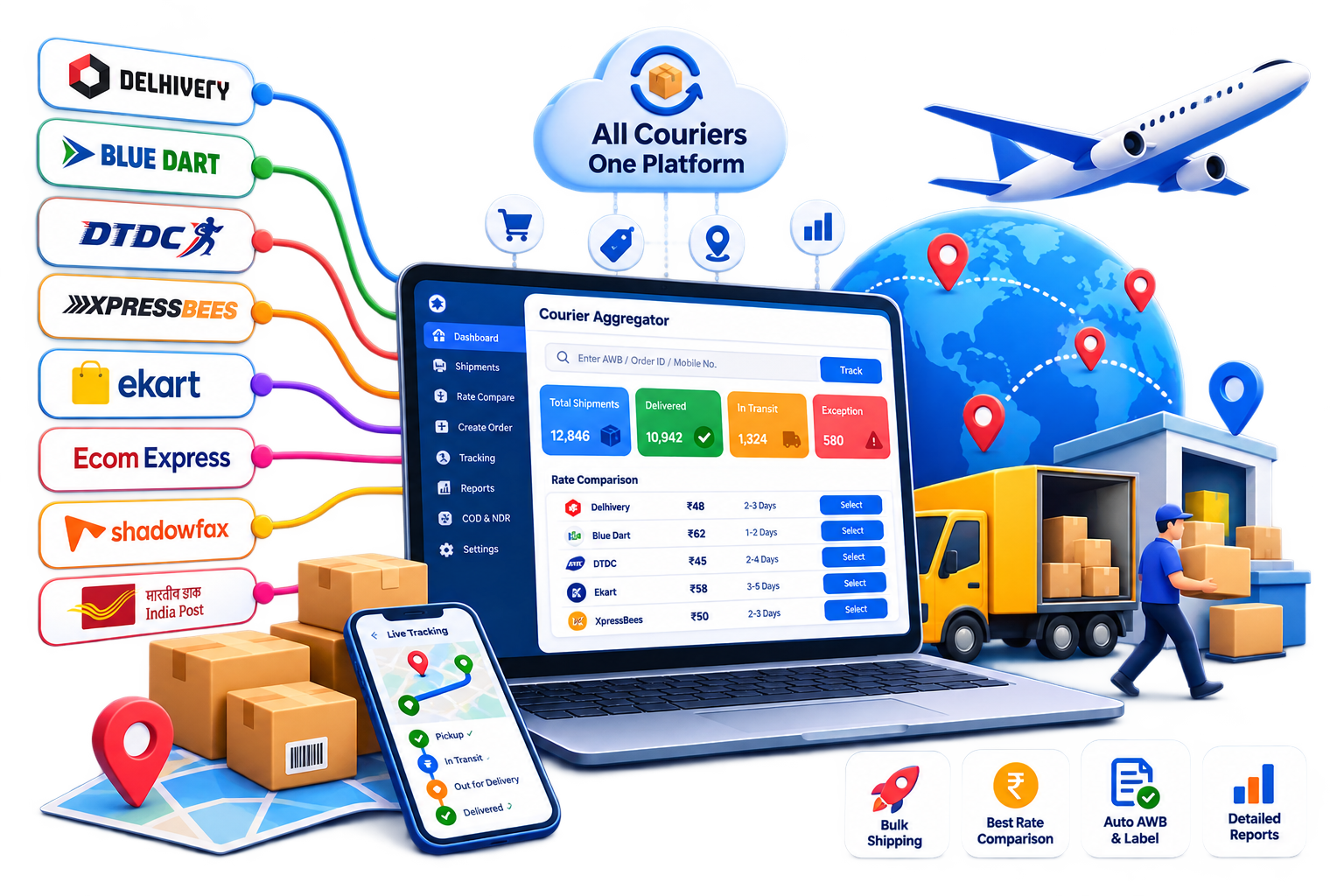 PNG Informatics courier aggregator and software platform
