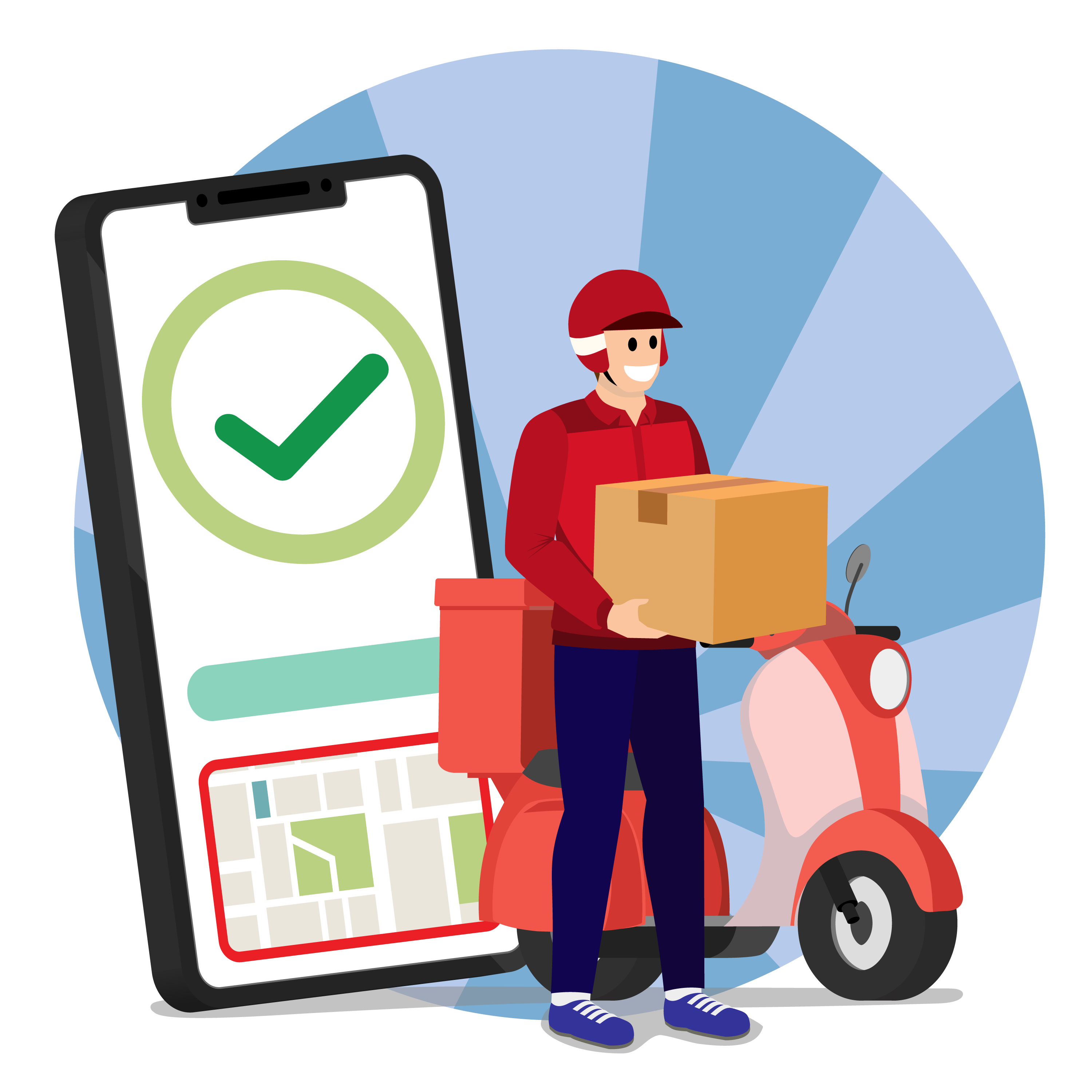 Pickup management screen from PNG Informatics courier software